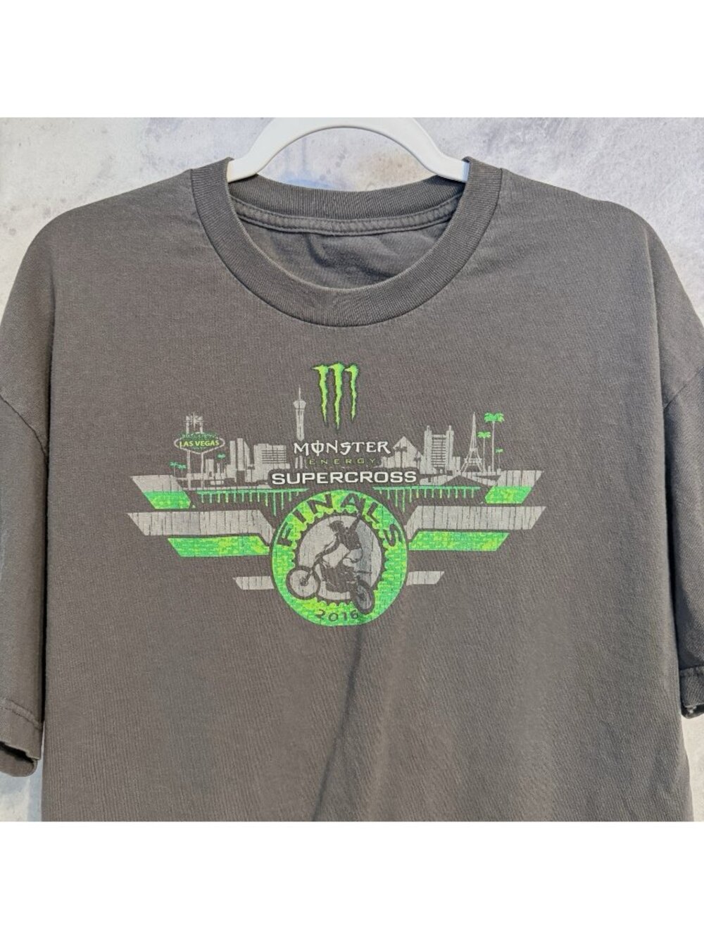 Monster Energy Supercross Finals 2016 T Shirt Mens XL Gray